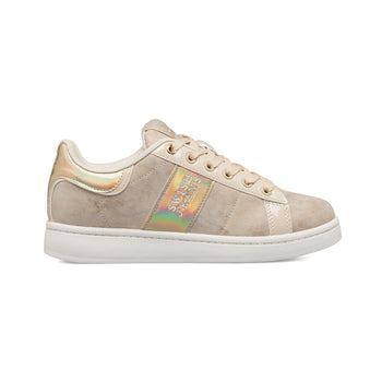 Sneakers beige da donna con dettagli effetto laminato Swish Jeans, Donna, SKU w014001578, Immagine 0